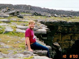 Jimcat at the cliffs