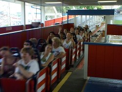 Finishing the scream ride